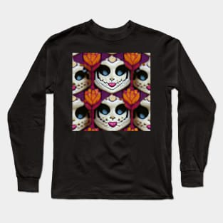 La Catrina Pattern Long Sleeve T-Shirt